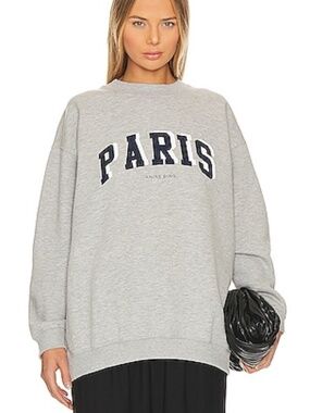 Anine Bing Grey Sweatshirt Classic Crewneck Size s